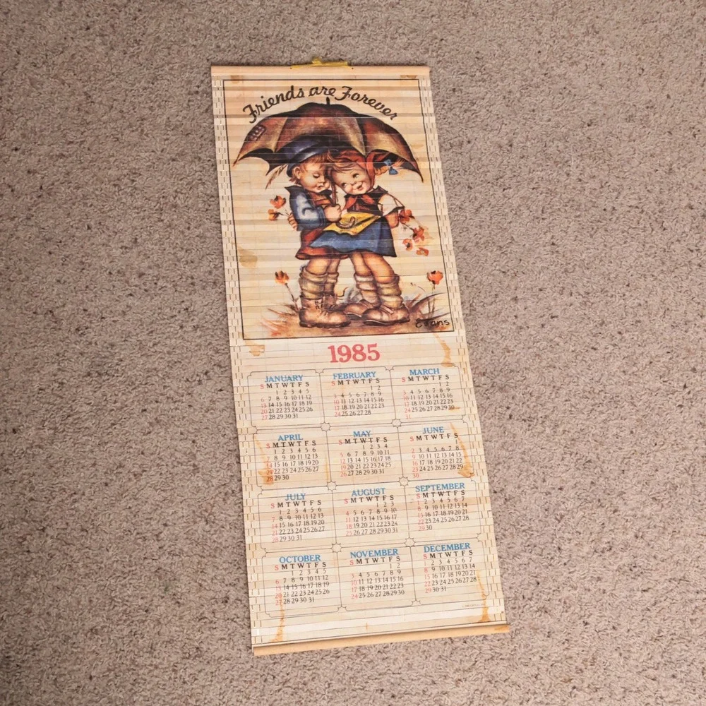 VTG 80s Bamboo Wood Slat Decor Mailbox Rainbow Squirrel Cottage Core Farm Kitsch